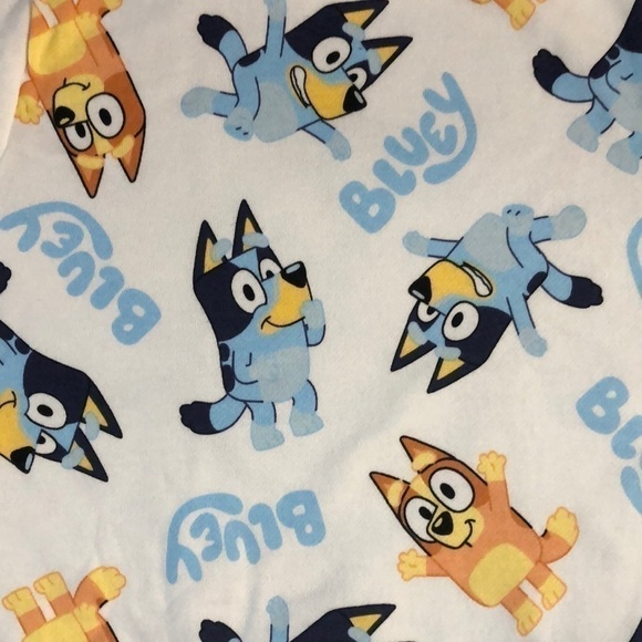 MOOSE Bluey Bingo Long Toddler Boys Sleeve Pullover Sweatshirt White 5T - Picture 8 of 13